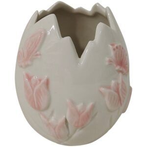 Vase aus Porzellan in Weiss-Rosa 9.6 cm