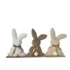 Aufsteller Hase in 3 Farben aus Textil 32.5 cm