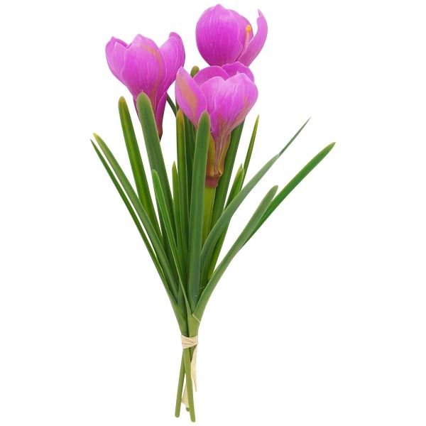 Krokus Kunstblume in Pink 31 cm