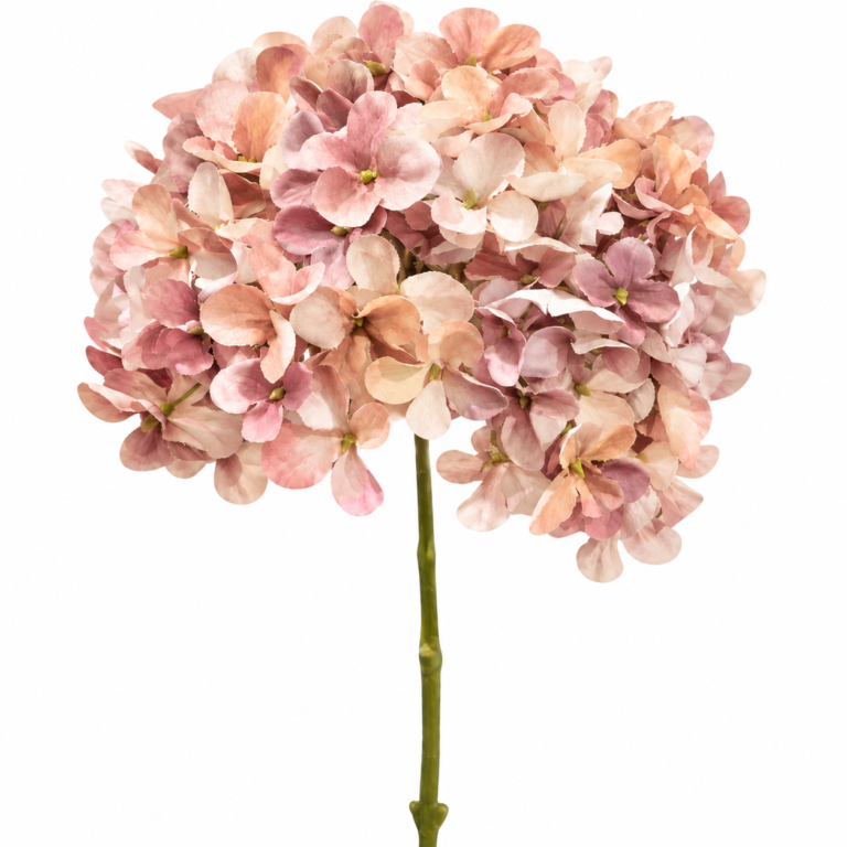 Hortensie herbstlich in Altrosa 64 cm