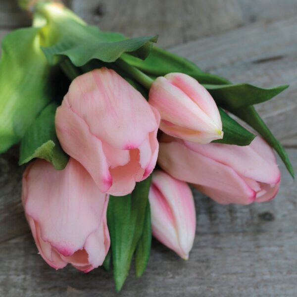 Künstliche Tulpen im Bund rosa-Pink