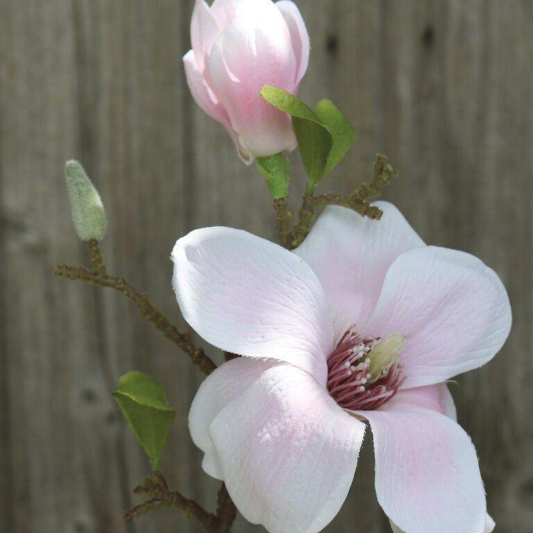 Bergenien Blütenzweig 46 cm Kunstblume hellrosa