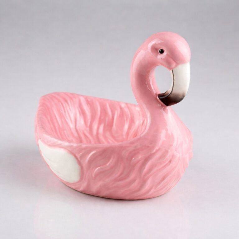 Flamingo Schale aus Keramik Flamingo Schale aus Keramik