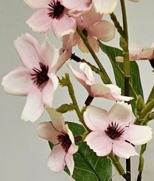 Bergenien Blütenzweig 46 cm Kunstblume hellrosa Bergenien Blütenzweig 46 cm Kunstblume hellrosa