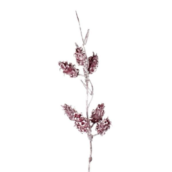 Exotic Fruchtstamm Kunstblume in Rot-Braun 82 cm