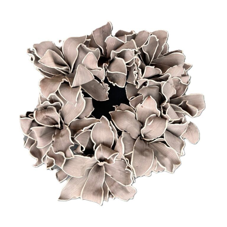 Kranz Confedrate Rose aus Schaumstoff in Braun-Grau 50 cm