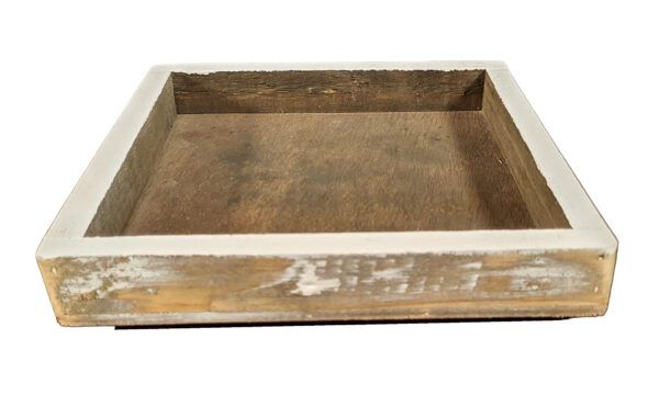 Tablett aus Naturholz quadratisch 20 cm