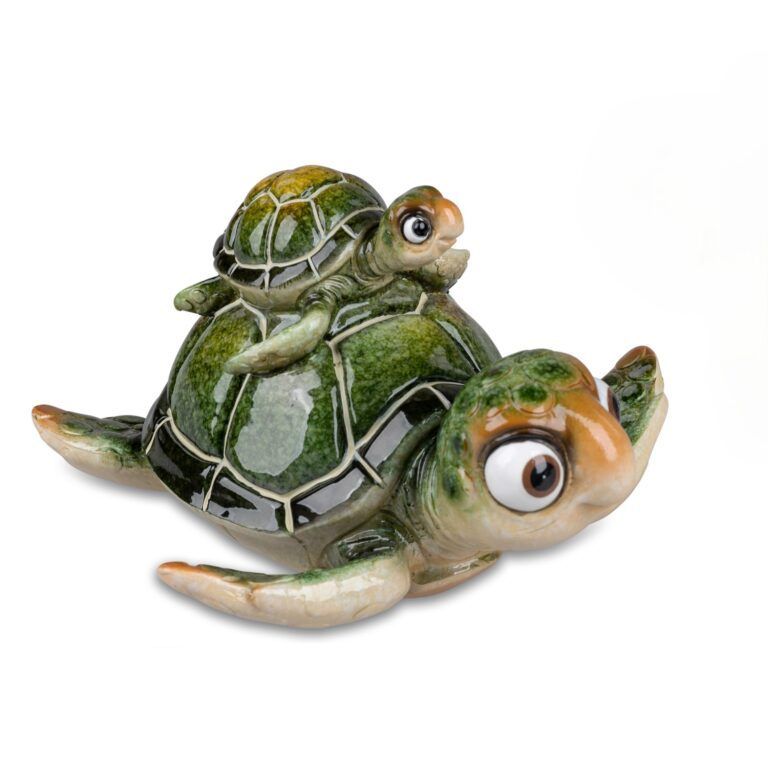 Schildkröte "Harry" am Schwimmen in Blau