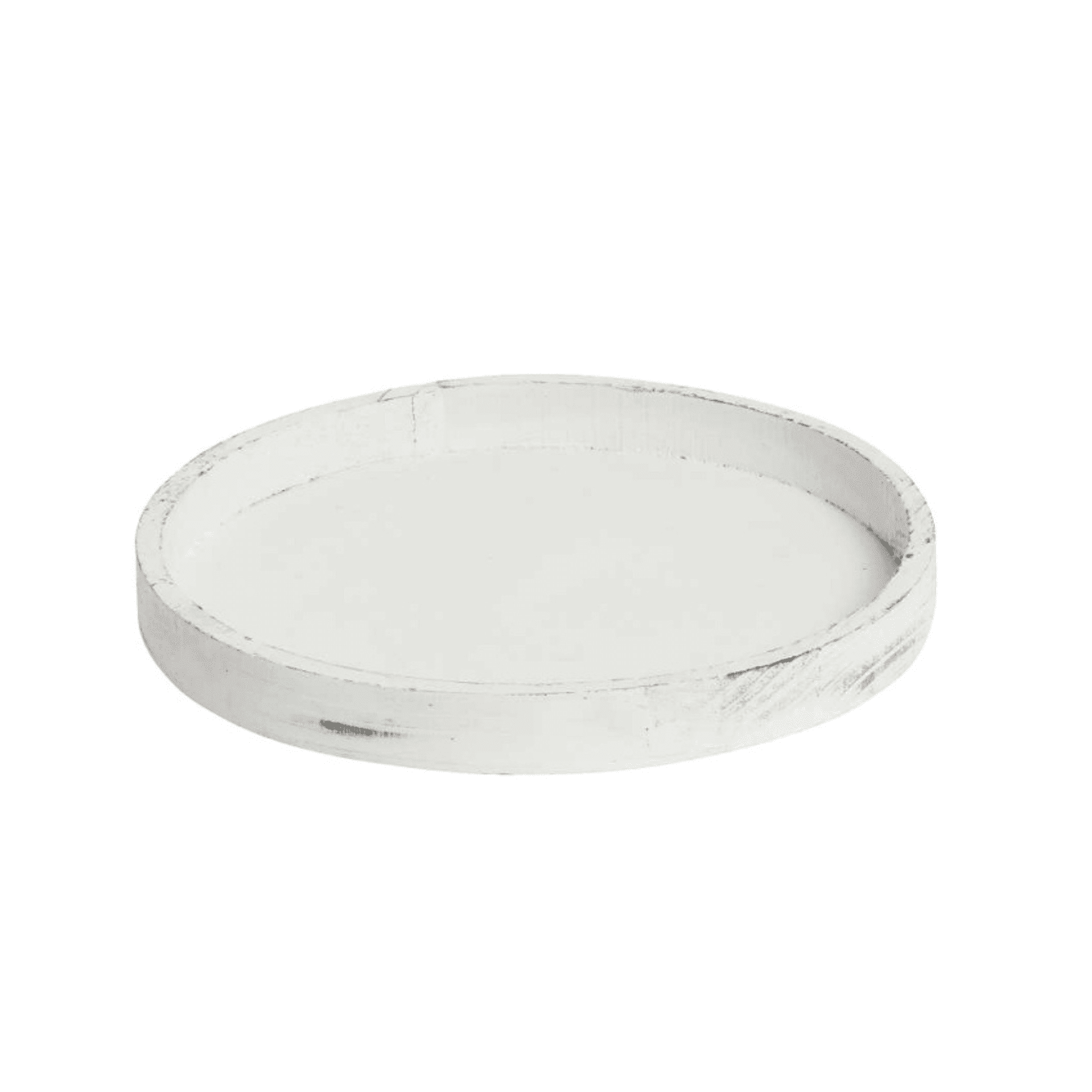 Tablett aus Holz in weiss 30 cm Tablett aus Holz in weiss 30 cm