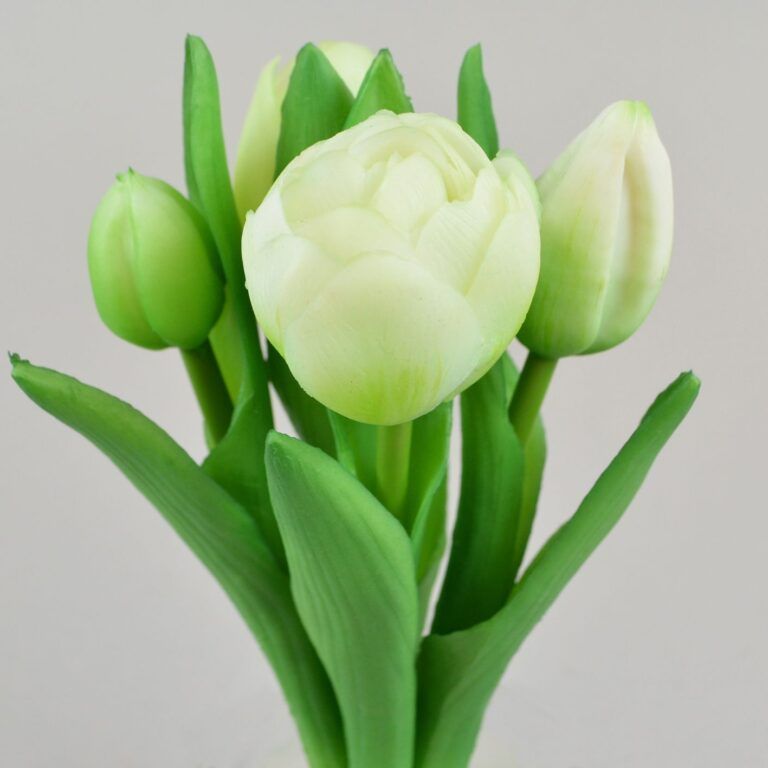 Künstliche Tulpen im Bund rosa 21 cm