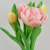 Künstliche Tulpen im Bund rosa 21 cm