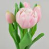 Künstliche Tulpen im Bund rosa 21 cm