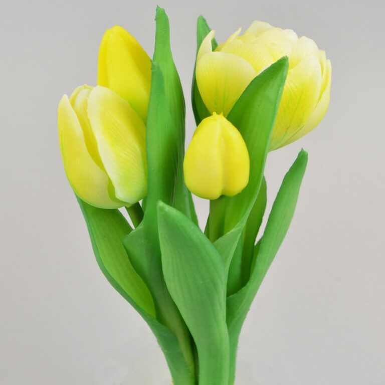 Künstliche Tulpen im Bund rosa 21 cm