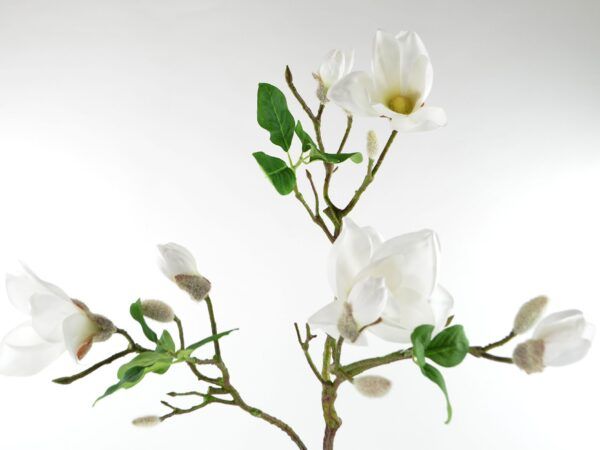 Magnolien-Zweig weiss Kunstblume 96 cm