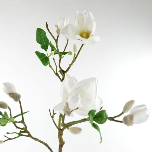 Magnolien-Zweig weiss Kunstblume 96 cm