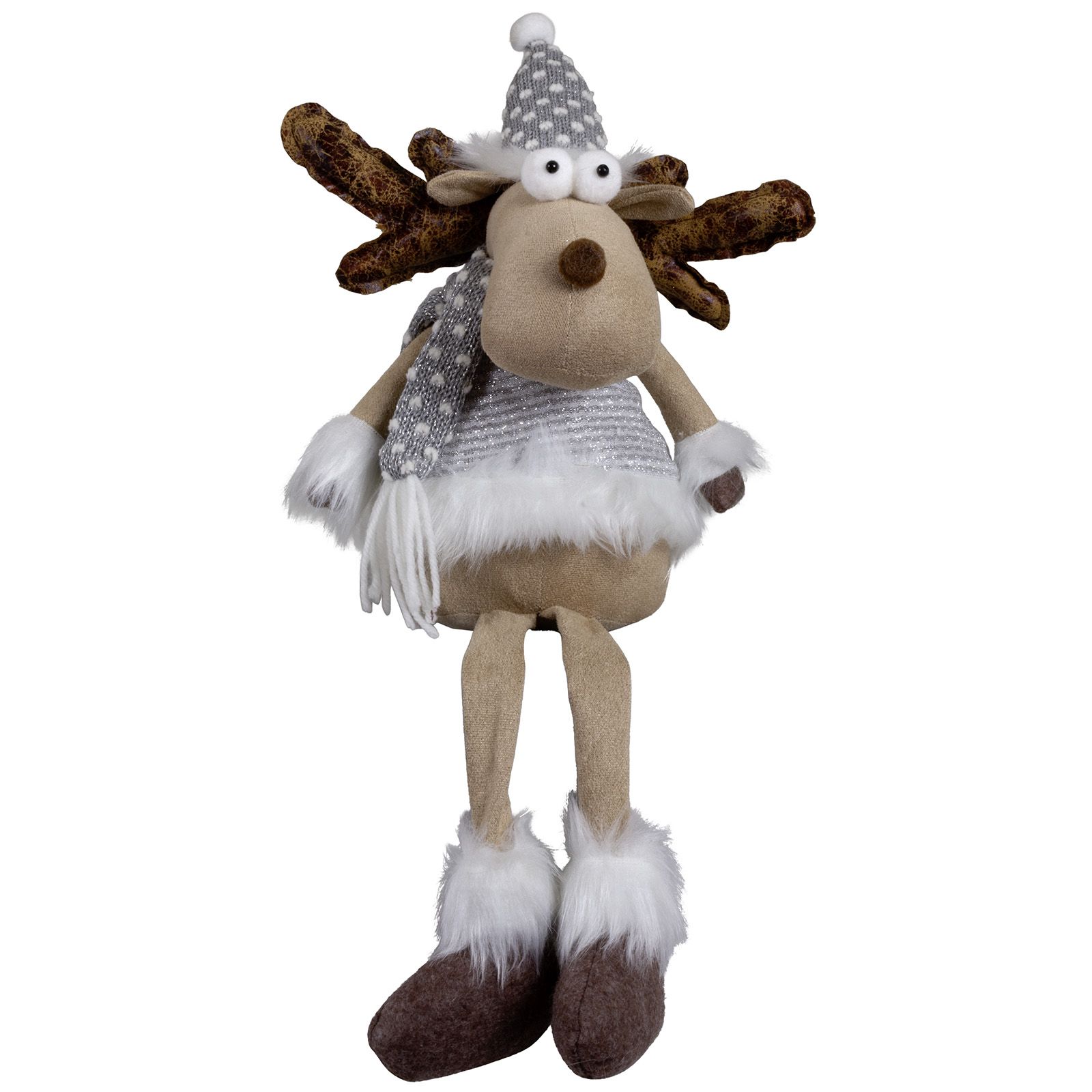 Elch Kantenhocker mit witzigem Blick 31 cm Elch Kantenhocker mit witzigem Blick 31 cm