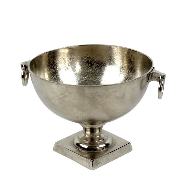 Champagnerkühler Aluminium Silber 46 cm