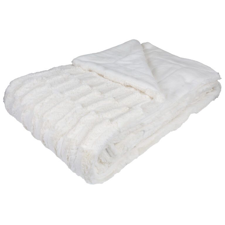 Wohndecke Kaninchen 200 x 150 cm Creme Wohndecke Kaninchen 200 x 150 cm Creme