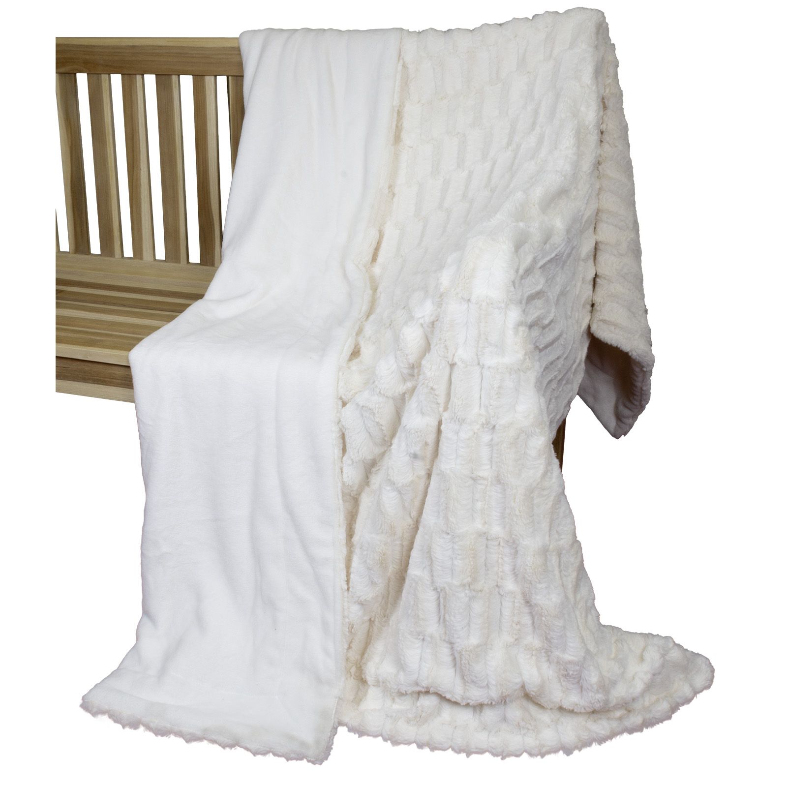 Wohndecke Kaninchen 200 x 150 cm Creme Wohndecke Kaninchen 200 x 150 cm Creme