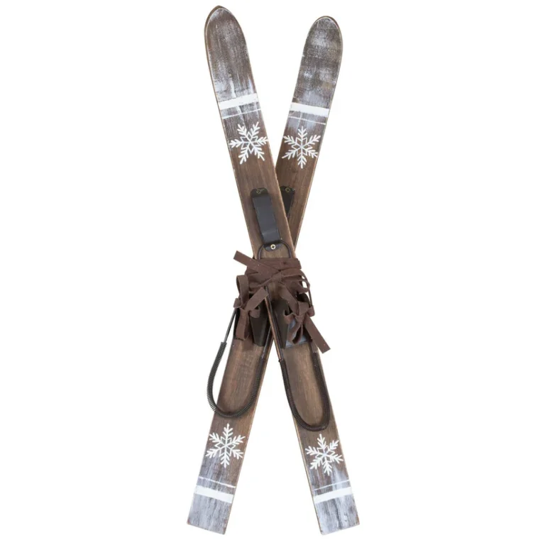 Ski Paar aus Holz 57 cm