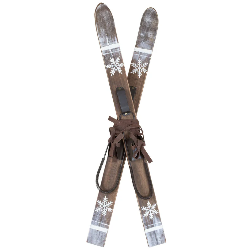 Ski Paar aus Holz 57 cm Ski Paar aus Holz 57 cm