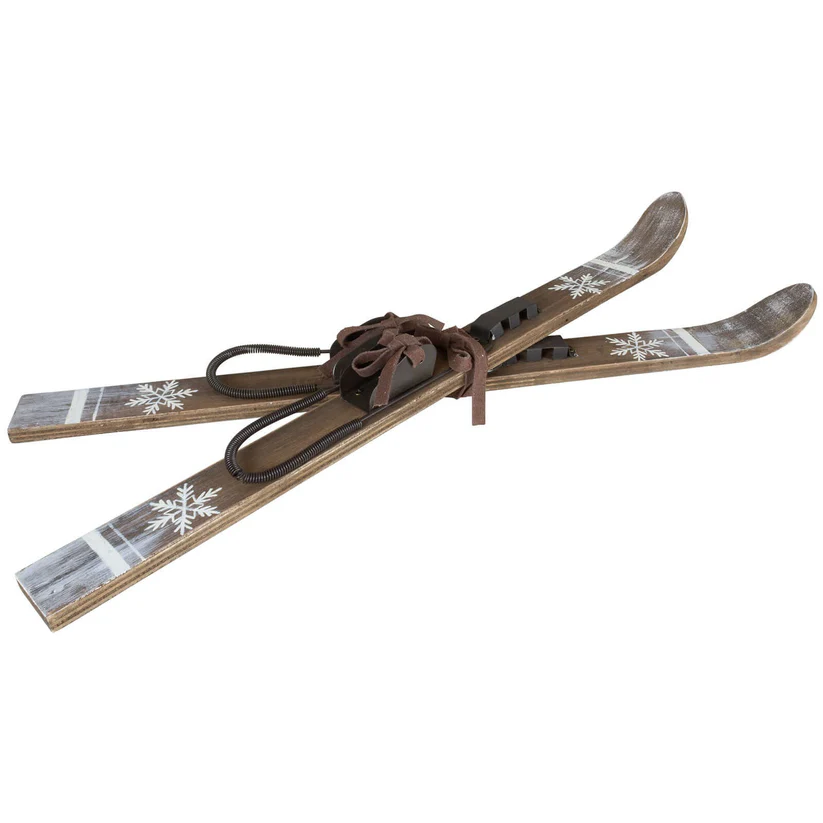 Ski Paar aus Holz 57 cm Ski Paar aus Holz 57 cm