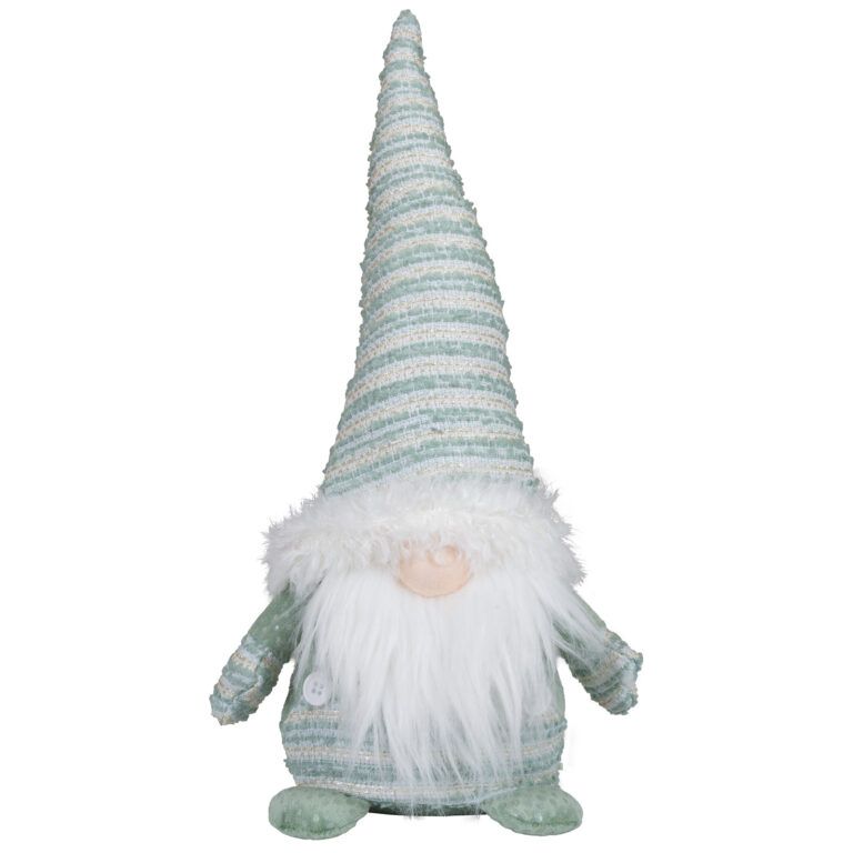 Wichtel "Glöckli" in hellgrün aus Textil 40 cm