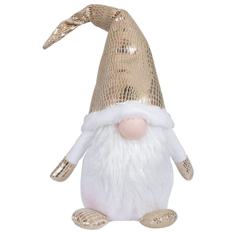 Wichtel "Goldi" in Weiss-Gold 61 cm