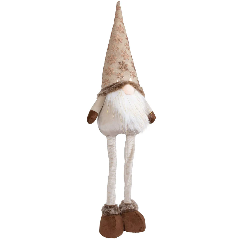 Wichtel "Goldi" in Beige mit ausziehbaren Teleskopbeinen 75 cm Wichtel "Goldi" in Beige mit ausziehbaren Teleskopbeinen 75 cm