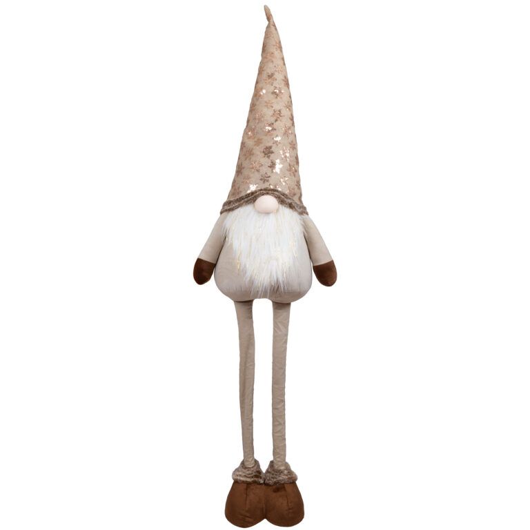 Wichtel "Lamettli" in Beige mit ausziehbaren Teleskopbeinen 130 cm Wichtel "Lamettli" in Beige mit ausziehbaren Teleskopbeinen 130 cm