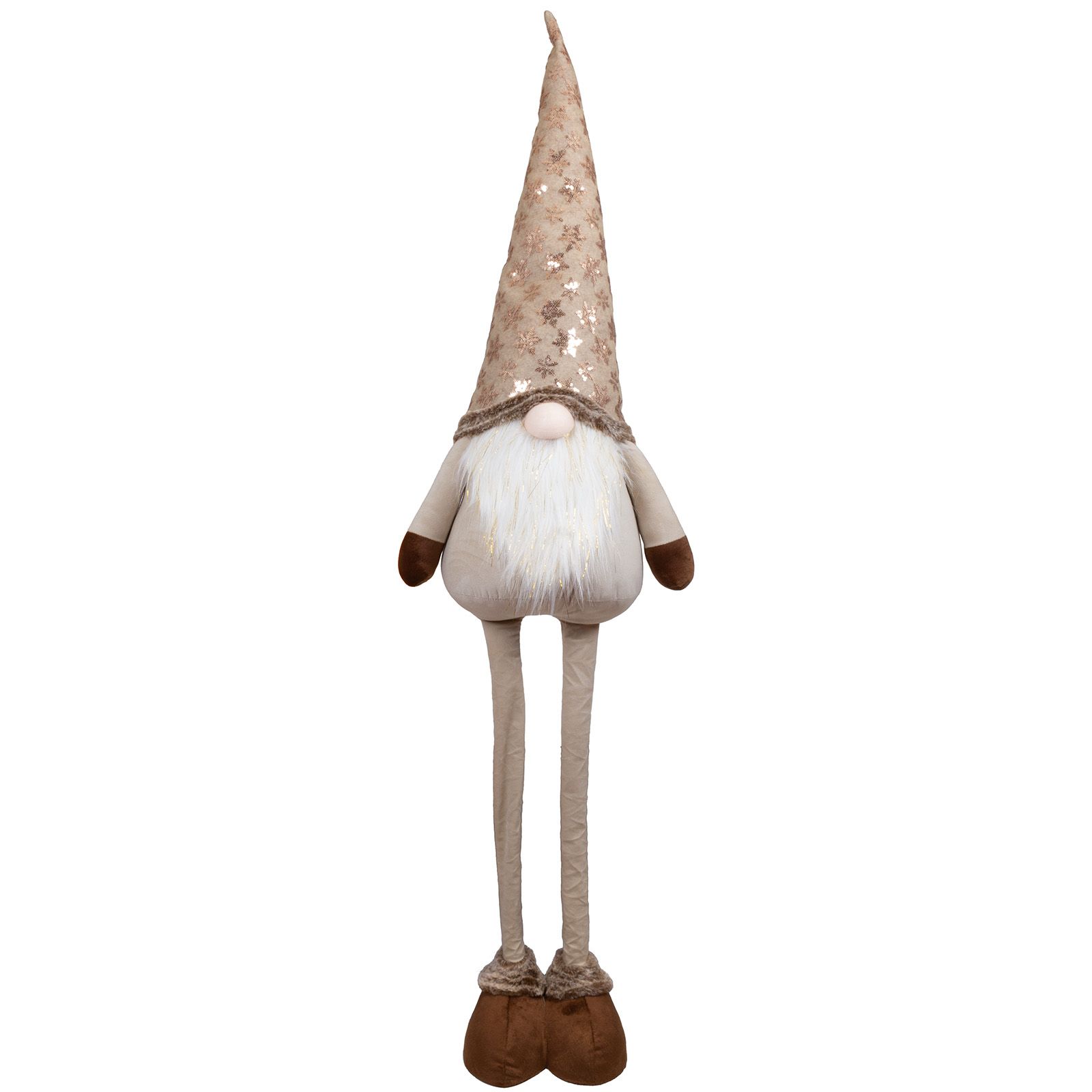 Wichtel "Lamettli" in Beige mit ausziehbaren Teleskopbeinen 130 cm Wichtel "Lamettli" in Beige mit ausziehbaren Teleskopbeinen 130 cm