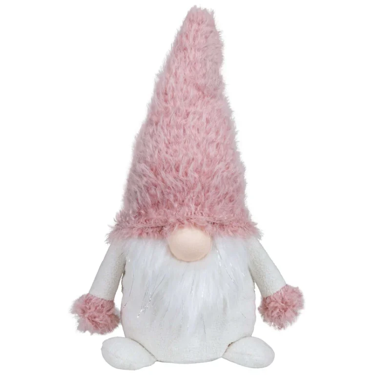 Wichtel "Zipfelchen" in Weiss-Rosa 35 cm