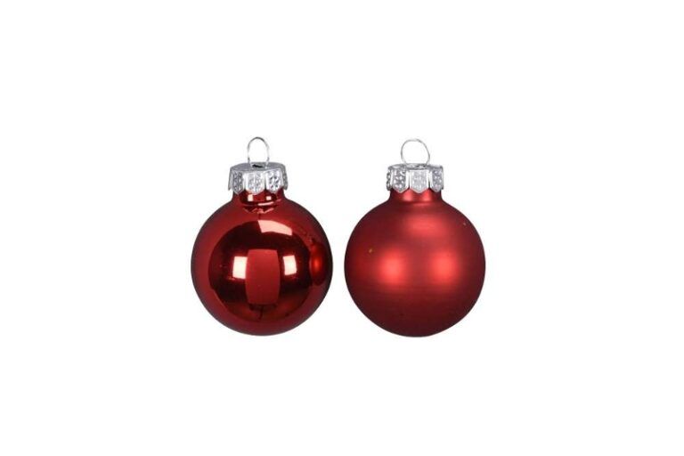 Weihnachtskugeln 20 Stk. 3 cm in rot