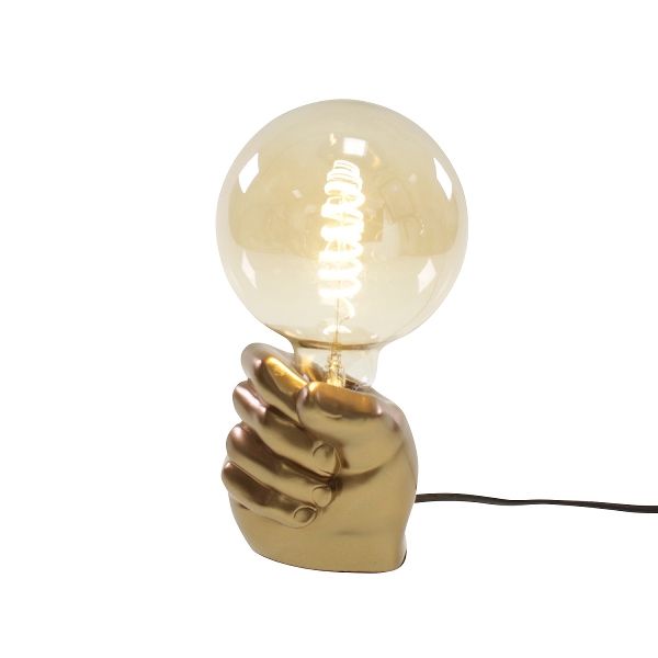 Tischlampe Faust in gold