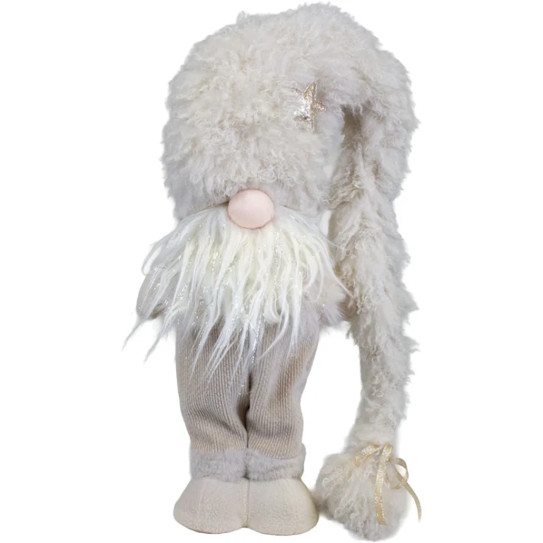 Wichtel "Snorri" stehend in Beige 47 cm