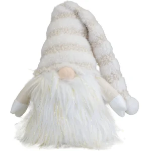 Wichtel "Zimtschnüffler" in beige-weiss 25 cm