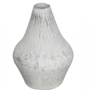 Vase klein aus Metall in weiss Variante 1
