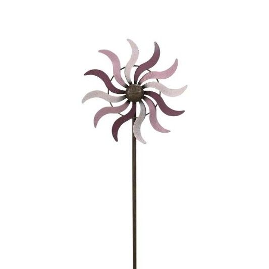 Windrad Blüte aus Metall Durchmesser 26 cm