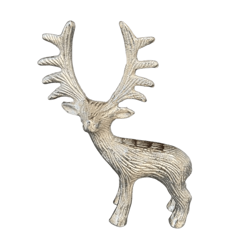 Hirsch stehend aus Aluminium 15 cm