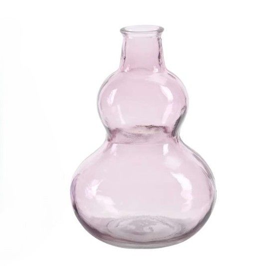 Vase aus Glas in lila 17 cm