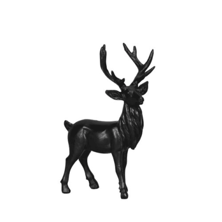 Hirsch in Schwarz 17 cm