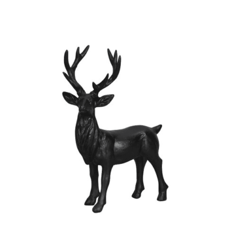 Hirsch in Schwarz 17 cm