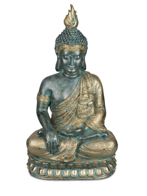 Buddha gross 78 cm in Antik und Gold