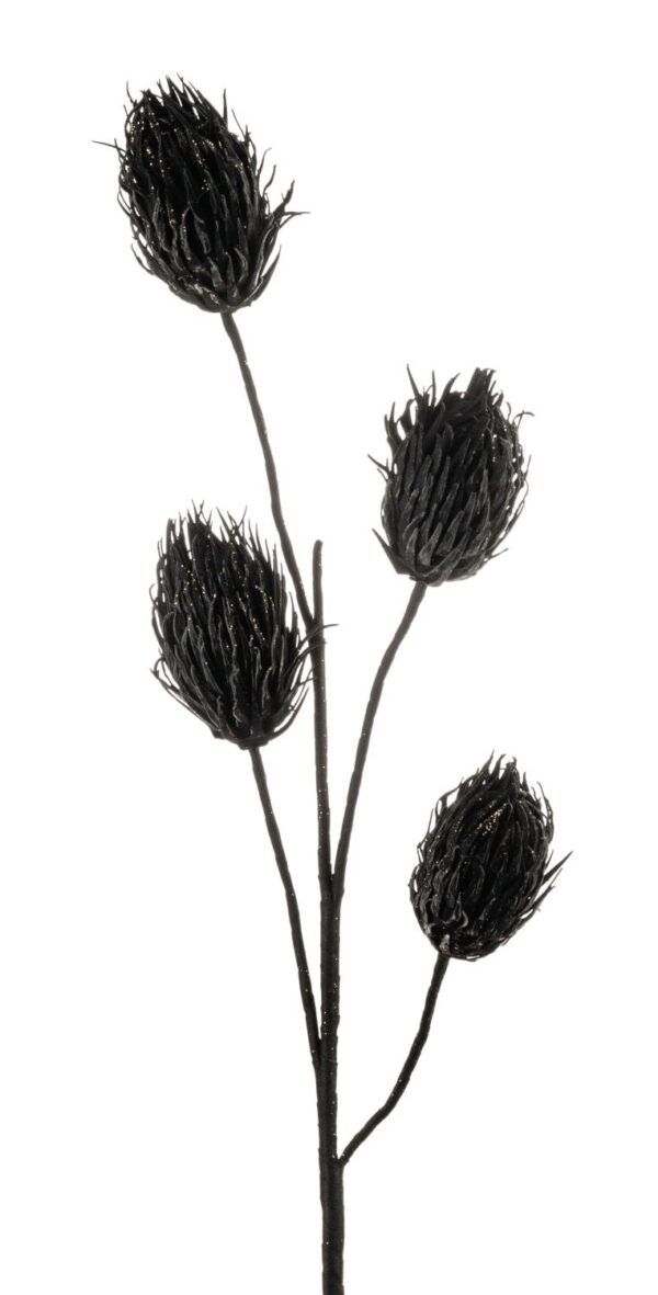 Kunstblume Mistelzweig Softflower in schwarz 118 cm