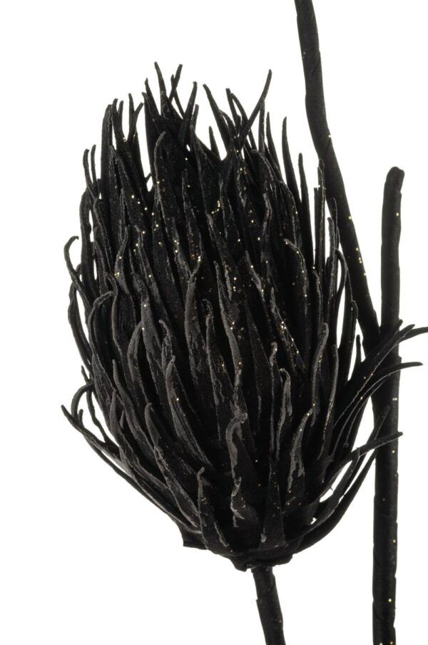Kunstblume Mistelzweig Softflower in schwarz 118 cm