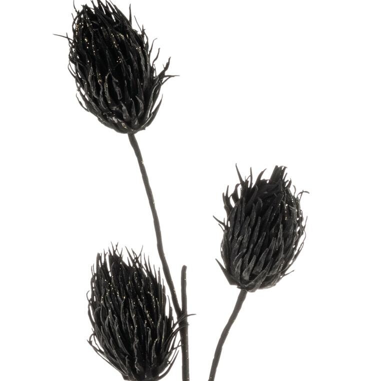 Kunstblume Mistelzweig Softflower in schwarz 118 cm