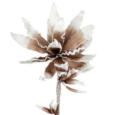Flockenblumen in Braun-Weiss 86 cm