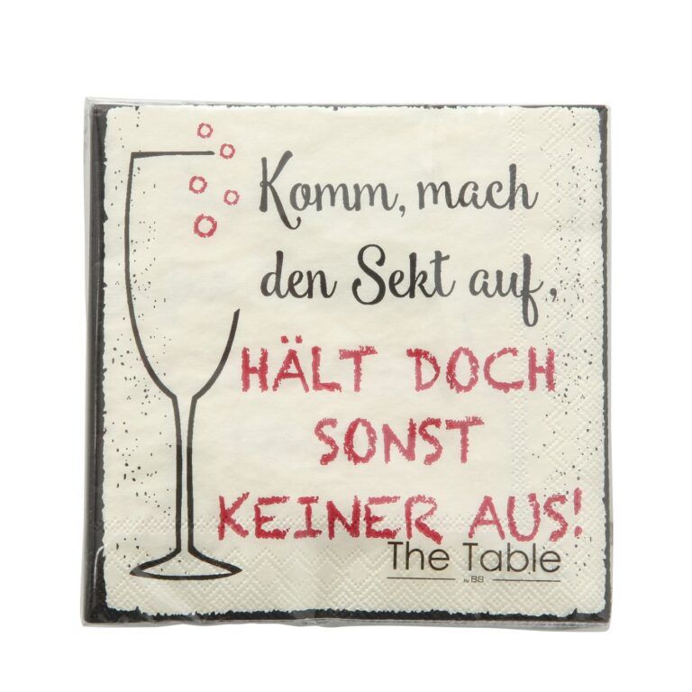 Serviette Cocktail mit Spruch: Nationaler Prosecco Tag