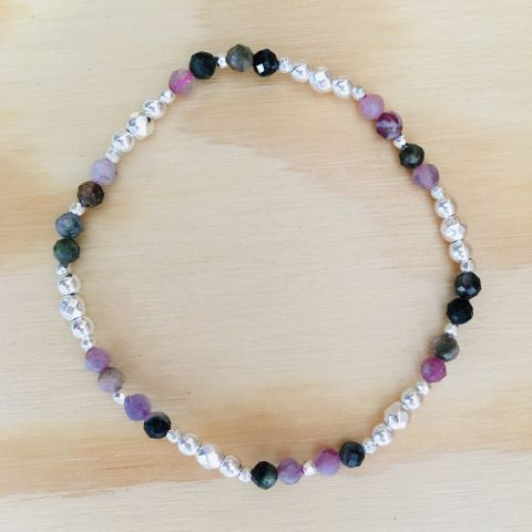 Armband Hämatit gepresst-bedampft Turmalin gemischt Armband Hämatit gepresst-bedampft Turmalin gemischt