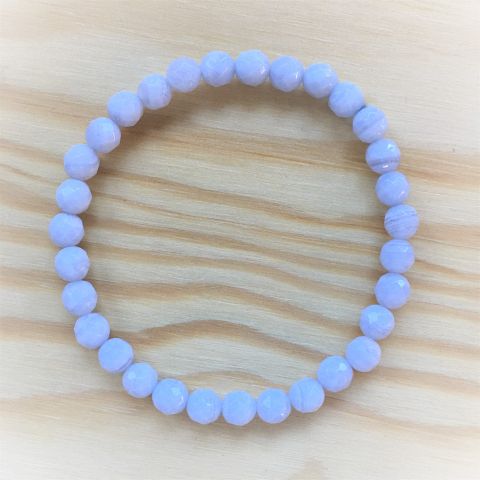 Armband aus Edelstein Chaldedon facettiert